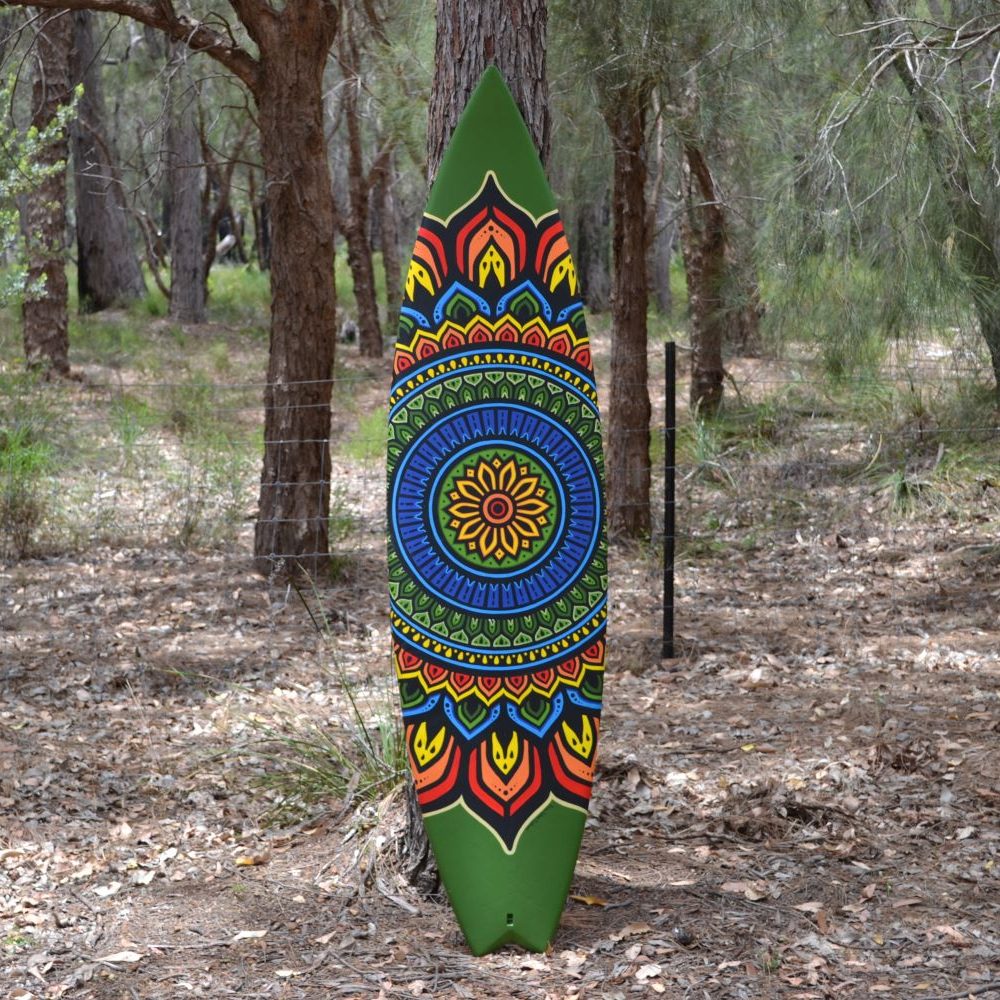 Mandala Surfboard Art